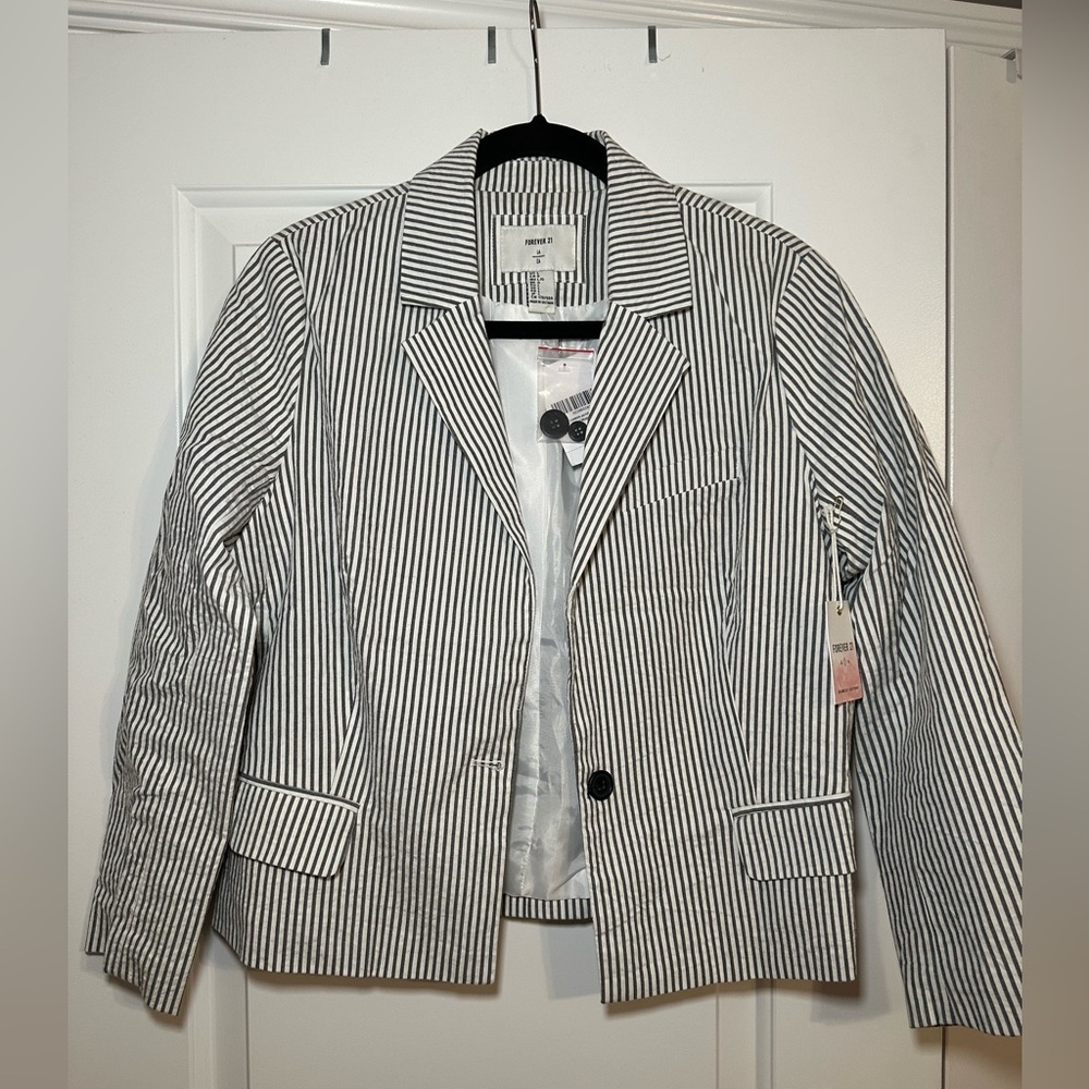 Forever 21 Pinstripe Blazer